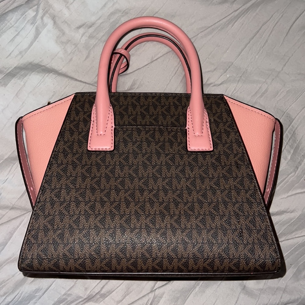 Michael Kors Pink and Brown Purse - Picture 3 of 3